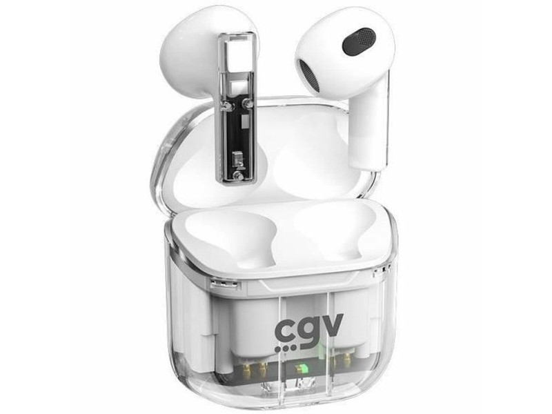 Безжични Слушалки с Кутия за Зареждане CGV URBAN GHOST Бял NaN –  BB Слушалки