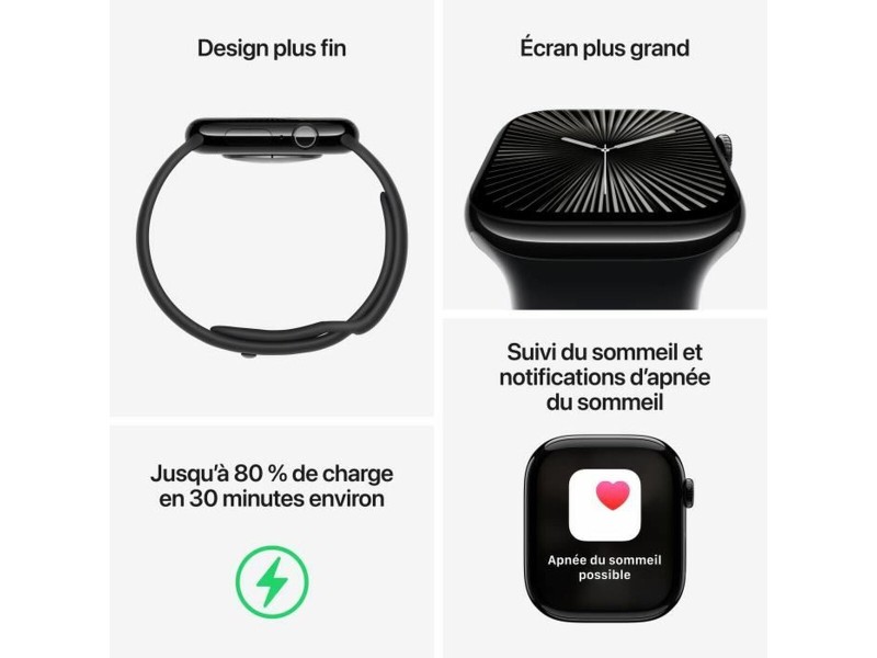 Смарт часовник Apple Черен 46 mm NaN –  BB Умни часовници