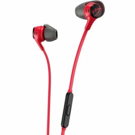 Слушалки с микрофон HyperX Earbuds II Червен