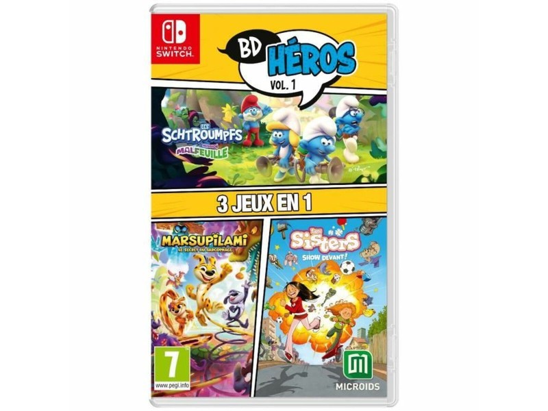 Видео игра за Switch Microids 3 in 1: Marsupilami + Les Sisters + The Smurfs: Village Party (FR) NaN –  BB Комплекти
