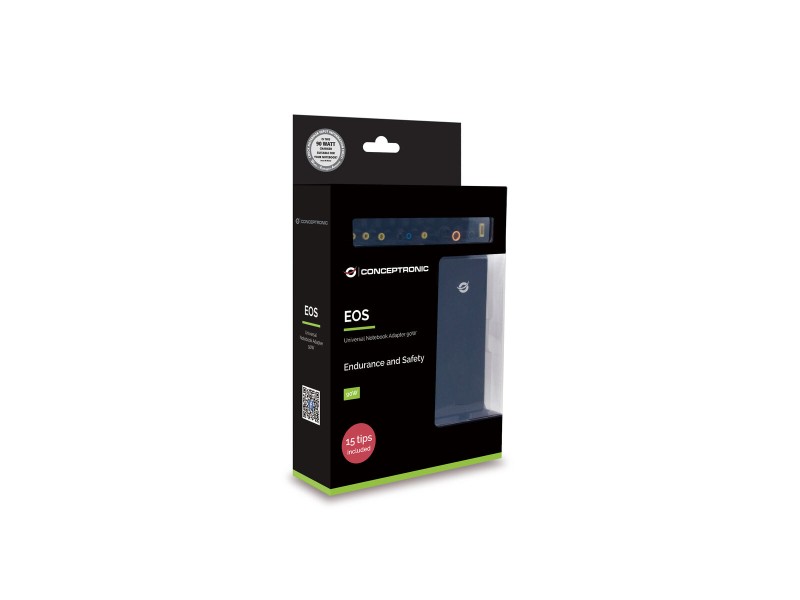 Адаптер за ток Conceptronic 110528003101 Черен 90 W (1 броя) NaN –  BB Мрежови зарядни