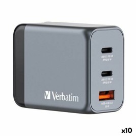 Зарядно за стена Verbatim GNC-65 Черен 65 W Универсален (10 броя)
