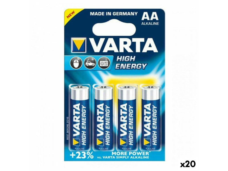 Алкална батерия Varta AA LR06 1,5 V 2930 mAh 1,5 V (20 броя) NaN –  BB Батерии