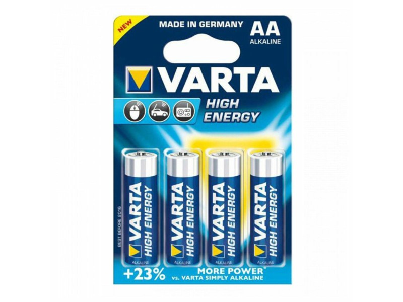 Алкална батерия Varta AA LR06 1,5 V 2930 mAh 1,5 V (20 броя) NaN –  BB Батерии