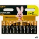 Алкални батерии DURACELL Plus 1,5 V LR06 (12 броя) NaN –  BB Батерии