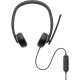 Слушалки с микрофон Dell WH3024-DWW Черен NaN –  BB Слушалки