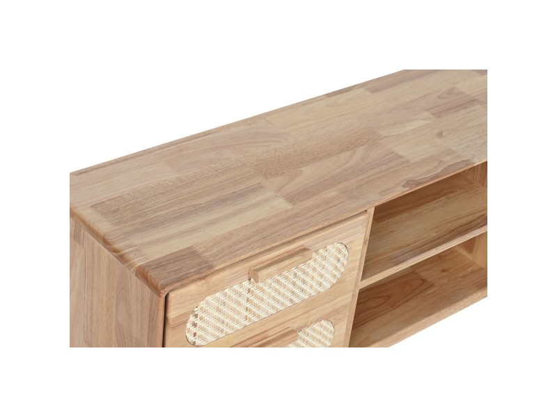 ТВ шкаф Home ESPRIT Естествен Метал каучук 120 x 30 x 48 cm NaN –  BB Телевизионни маси