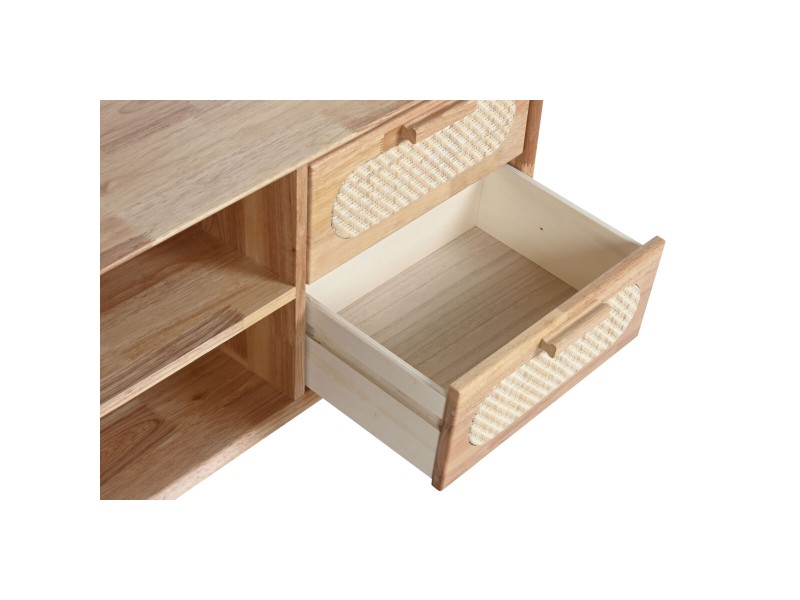 ТВ шкаф Home ESPRIT Естествен Метал каучук 120 x 30 x 48 cm NaN –  BB Телевизионни маси