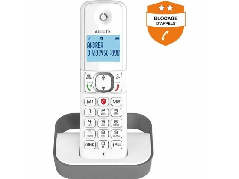 Стационарен телефон Alcatel F860 solo Сив NaN –  BB Аналогови телефони