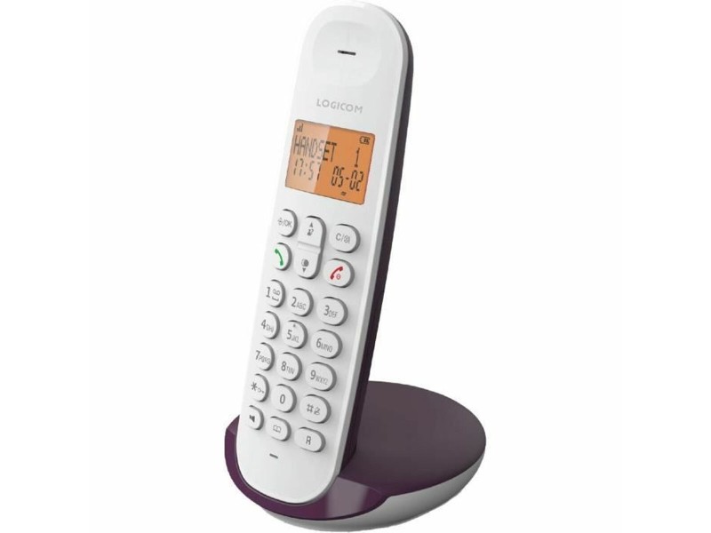 Стационарен телефон Logicom DECT ILOA 150 SOLO Патладжан NaN –  BB Аналогови телефони