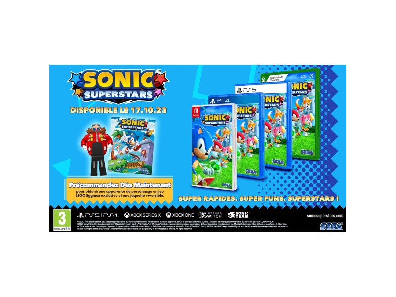 Видеоигра PlayStation 5 SEGA Sonic Superstars (FR) NaN –  BB Аркада и платформи