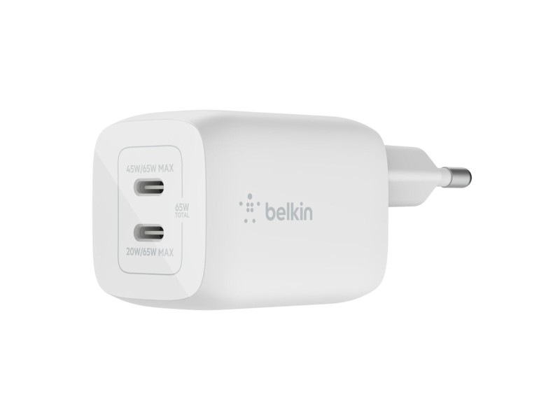 Зарядно за стена Belkin WCH013VFWH Бял 65 W NaN –  BB Мрежови зарядни