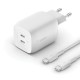 Зарядно за стена Belkin WCH013VF2MWH-B6 Бял 65 W NaN –  BB Мрежови зарядни