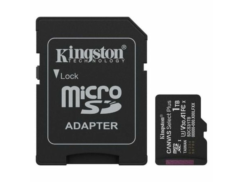 Mикро SD карта памет с адаптер Kingston SDCS3/1TB 1 TB NaN –  BB MicroSD карти