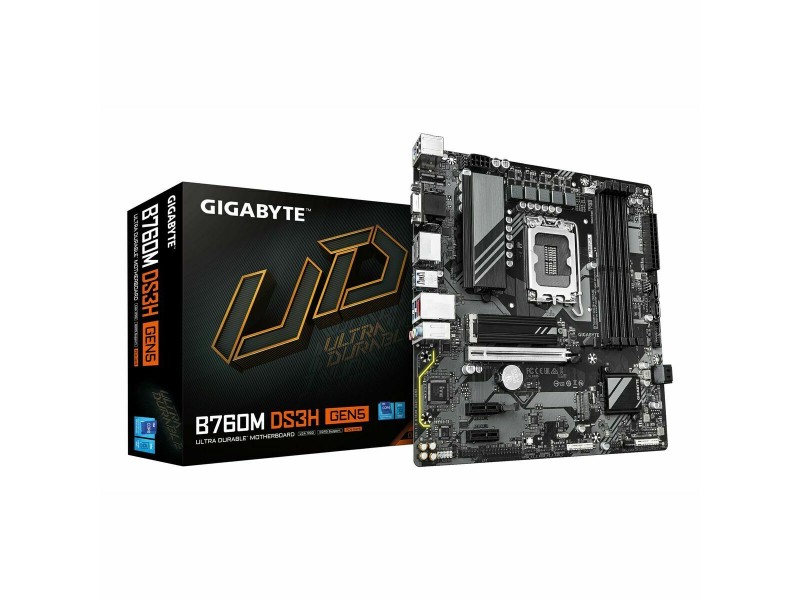 Дънна платка Gigabyte B760M DS3H GEN5 INTEL B760 EXPRESS LGA 1700 NaN –  BB Дънни платки