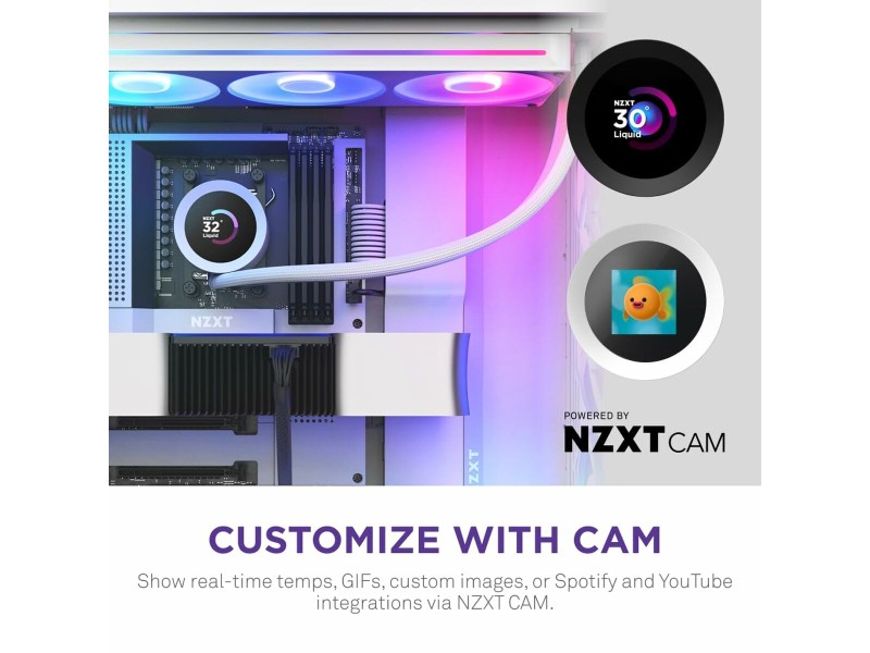 Комплект за Течно Охлаждане NZXT RL-KR360-W2 Kraken Plus 360 RGB NaN –  BB Системи за течно охлаждане