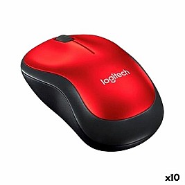 Безжична мишка Logitech M185 Червен 1000 dpi (10 броя)