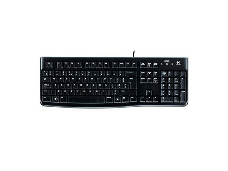 Клавиатура Logitech K120 Черен Испанска Qwerty (10 броя) NaN –  BB Клавиатури