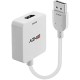 Адаптер за HDMI към DisplayPort LINDY 38303 Бял NaN –  BB DP-HDMI адаптери