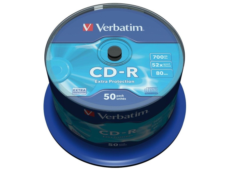 CD-R Verbatim Extra Protection 700 MB 52x 50 Части (4 броя) NaN –  BB CD-R