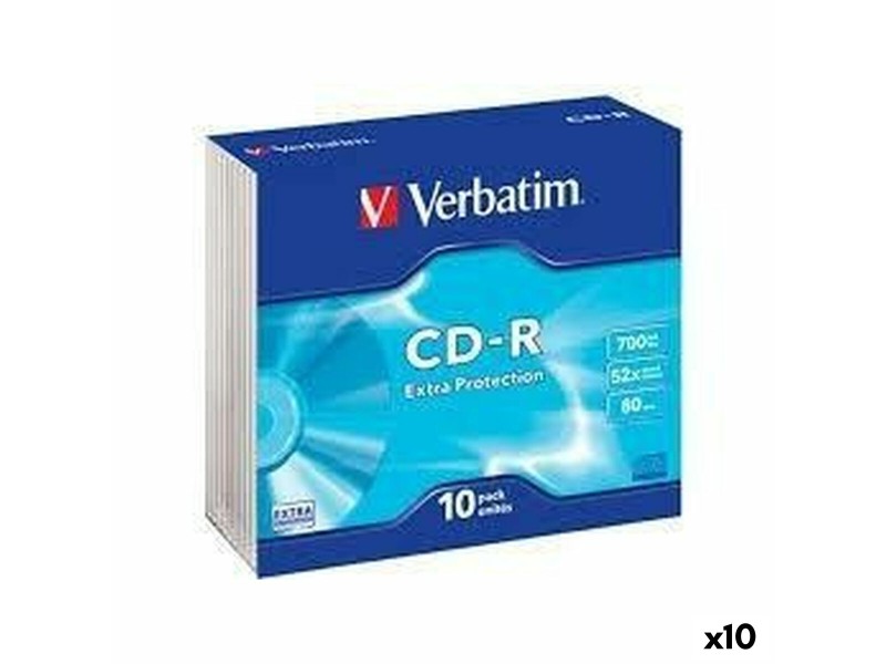 CD-R Verbatim Extra Protection 700 MB 52x 10 Части (10 броя) NaN –  BB CD-R