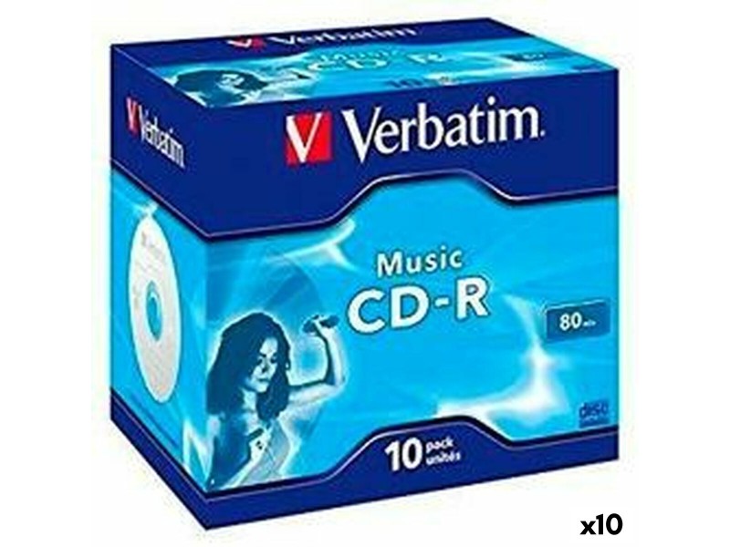 CD-R Verbatim MUSIC 80 16x 10 Части (10 броя) NaN –  BB CD-R