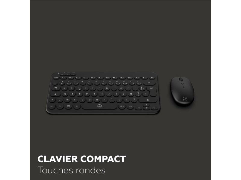 Клавиатура с мишка Mobility Lab CP420W Mini Черен AZERTY NaN –  BB Пакети клавиатура и мишка