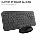 Клавиатура с мишка Mobility Lab CP420W Mini Черен AZERTY NaN –  BB Пакети клавиатура и мишка