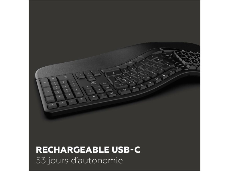 Клавиатура с мишка Mobility Lab Ergo C30W Черен NaN –  BB Пакети клавиатура и мишка