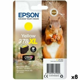 Оригиална касета за мастило Epson Nº 378XL Жълт (8 броя)