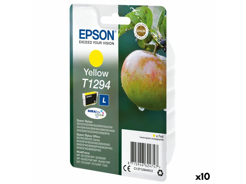 Оригиална касета за мастило Epson T1294 Жълт (10 броя) NaN –  BB Касети с мастило