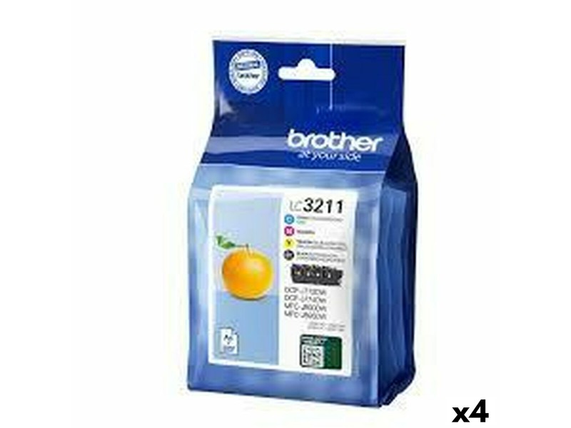 Оригиална касета за мастило Brother LC3211 Жълт (4 броя) NaN –  BB Касети с мастило
