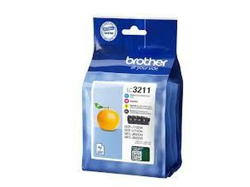 Оригиална касета за мастило Brother LC3211 Жълт (4 броя) NaN –  BB Касети с мастило