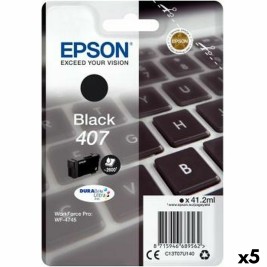 Оригиална касета за мастило Epson Nº 407 Черен (5 броя)