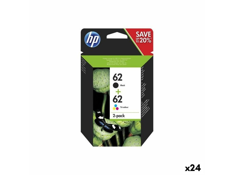 Оригиална касета за мастило HP Nº 62 Жълт (24 броя) NaN –  BB Касети с мастило