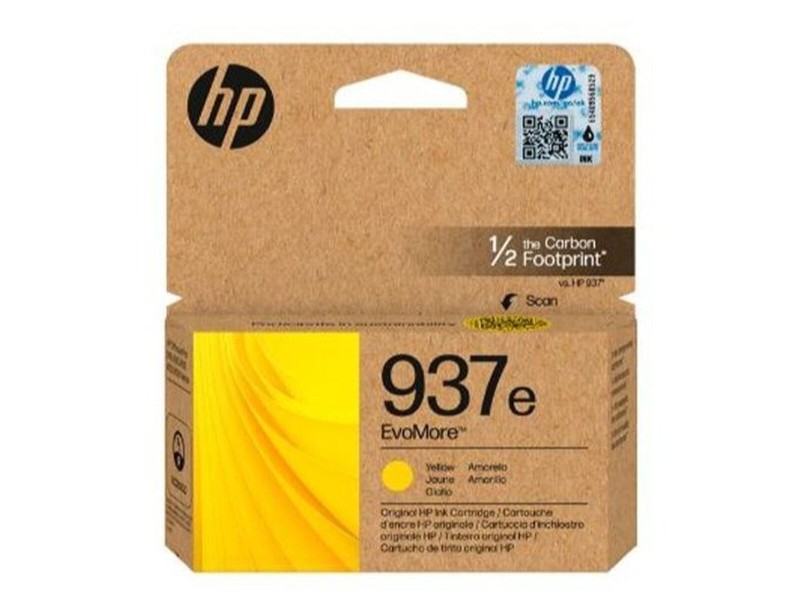 Оригиална касета за мастило HP Nº 937E Жълт (50 броя) NaN –  BB Касети с мастило