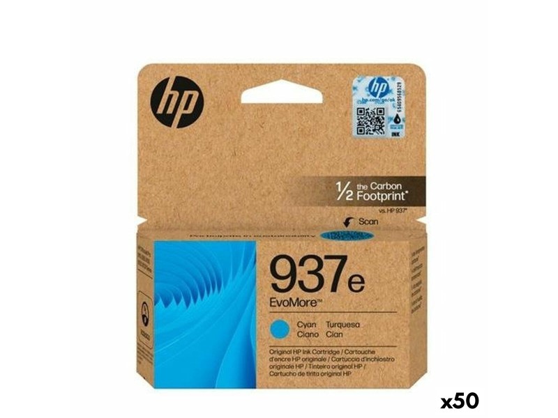 Оригиална касета за мастило HP Nº937E Синьо-зелен (50 броя) NaN –  BB Касети с мастило