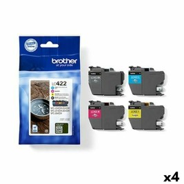 Оригиална касета за мастило Brother LC422 Жълт (4 броя)