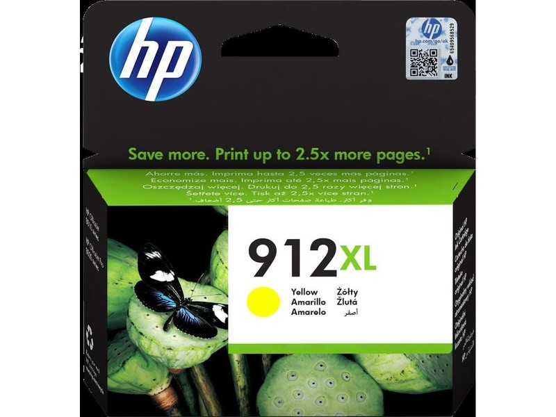Оригиална касета за мастило HP 912XL Жълт (60 броя) NaN –  BB Касети с мастило