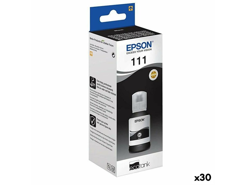 Мастило за пълнители Epson Nº111 Черен (30 броя) NaN –  BB Пълнители и комплекти за пълнене на касети