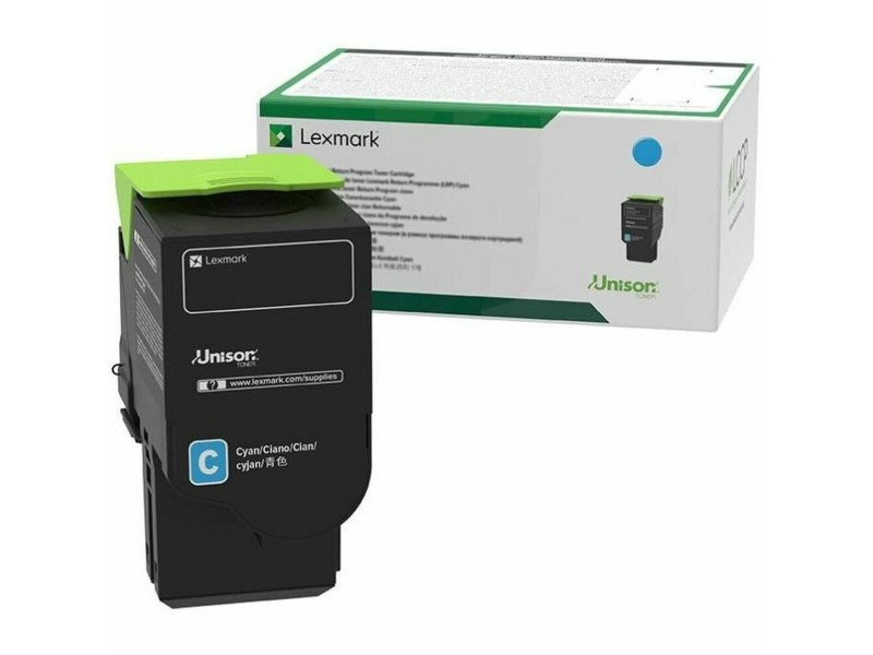 Oригинален тонер Lexmark C242XC0 Синьо-зелен NaN –  BB Тонер касети