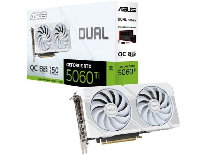 Графична карта Asus OC White Edition 90YV0MP5-M0NA00 geforce rtx 5060 ti 8 GB GDDR7 NaN –  BB Графични карти
