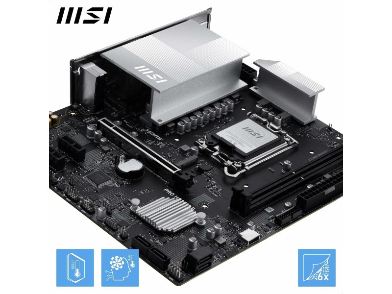 Дънна платка MSI PRO H810M-B LGA 1851 NaN –  BB Дънни платки