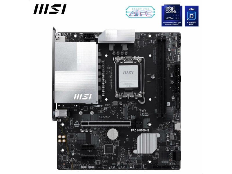 Дънна платка MSI PRO H810M-B LGA 1851 NaN –  BB Дънни платки