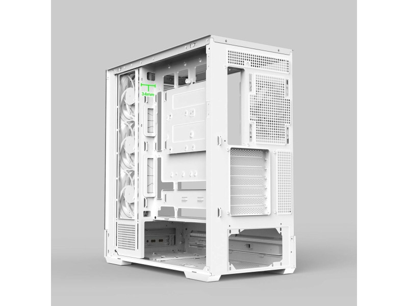 ATX полу-висока кутия Zalman P40 DS Бял NaN –  BB Калъфи за настолни компютри