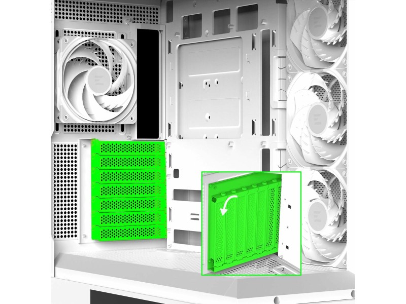 ATX полу-висока кутия Zalman P40 DS Бял NaN –  BB Калъфи за настолни компютри