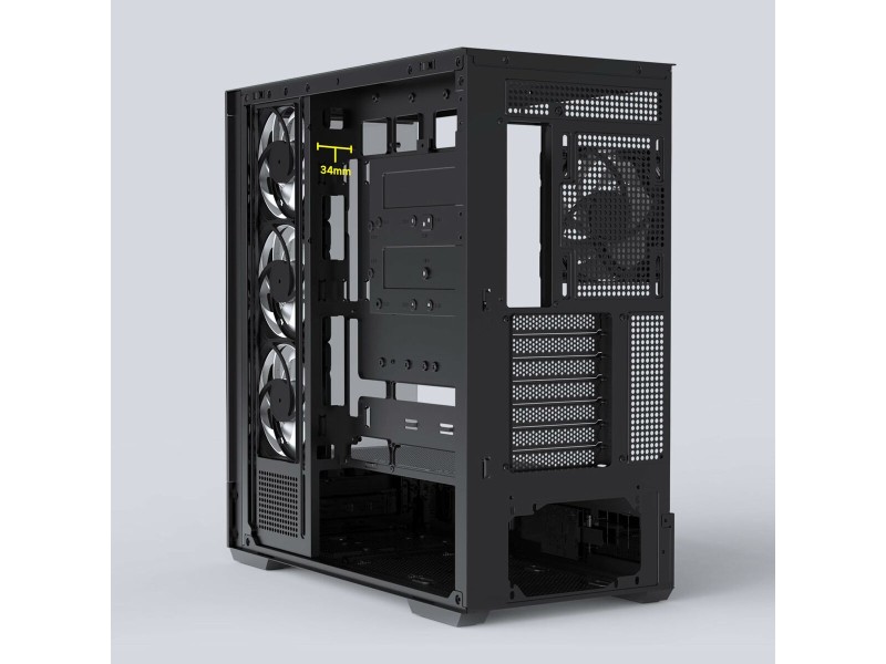 ATX полу-висока кутия Zalman P40 DS Черен NaN –  BB Калъфи за настолни компютри