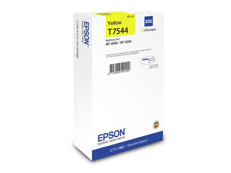 Оригиална касета за мастило Epson C13T754440 Жълт NaN –  BB Касети с мастило
