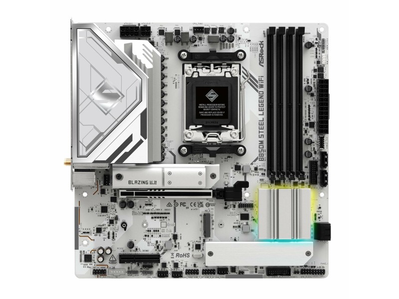 Дънна платка ASRock B850M Steel Legend WiFi Intel Wi-Fi 6 AMD AM5 AMD B850 NaN –  BB Дънни платки