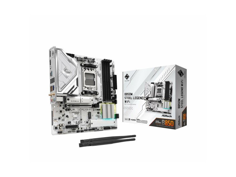 Дънна платка ASRock B850M Steel Legend WiFi Intel Wi-Fi 6 AMD AM5 AMD B850 NaN –  BB Дънни платки